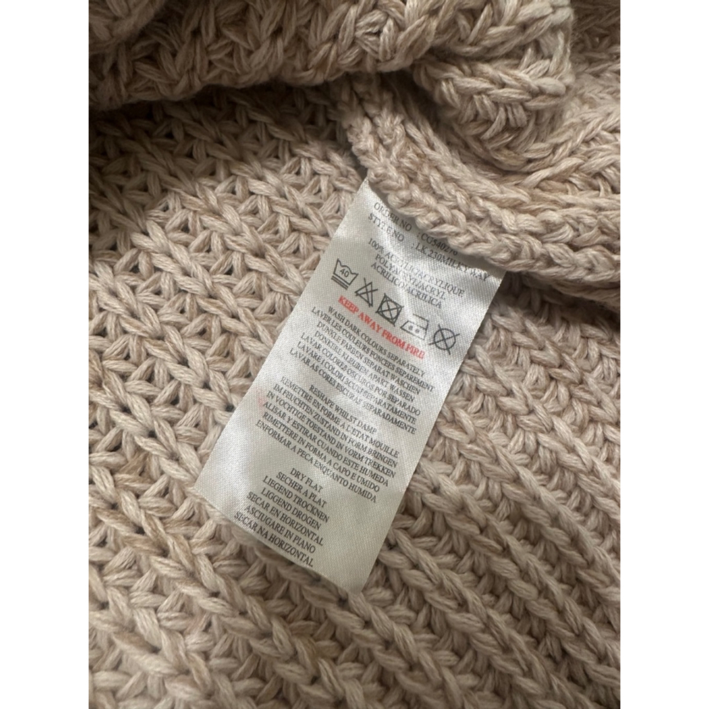 Brave Soul Chunky Knit Sweater Beige Women's Small - Picture 4 of 8